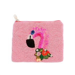 Flamingo Sea Life Coin Pouch
